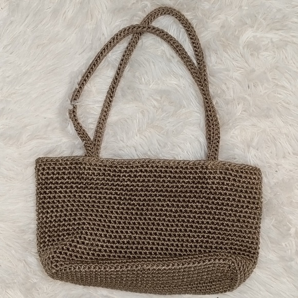 Handbags - THE SAK Shiny Beige Embroidered Purse